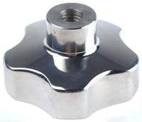 478-507 RS PRO Silver Multiple Lobes Clamping Knob, M8, Threaded Hole