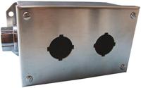 9001kyss2 Schneider Electric Stainless Steel Harmony 9001K Push Button Enclosure - 2 Hole 30mm Diameter