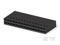 1-104482-3 TE Connectivity, AMPMODU IV/V Receptacle Connector Housing, 2.54mm Pitch, 30 Way, 2 Row