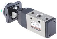 vfm350-02-34g SMC Twist Selector 5/2 Pneumatic Manual Control Valve VFM300 Series, Rc 1/4, 1/4in, III B