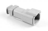 atm04-4p-sr01gy Amphenol Industrial, ATM Automotive Connector Socket Grey Cable Mount 4 Way, Crimp Termination ATM04-4P-SR01GY