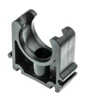 167061037 Georg Fischer PP Black Pipe Clamp, 0.63in x 1.62in x 1.18in, 0.24in