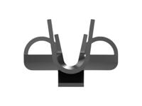 962835-3 TE Connectivity FASTIN-FASTON 375 Black Uninsulated Receptacle Spade Connector, Quick Disconnect Receptacle, 9.53 x