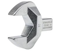 58214030 STAHLWILLE 731/40 Series Open Ended Insert Open-Ended Shell Tool, 30 mm, 14 x 18mm Insert, Chrome Finish