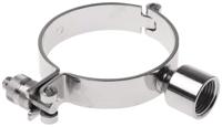 265-4902 RS PRO Stainless Steel Silver Hinged Pipe Clamp, 1/2 in BSP