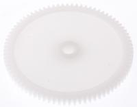 521-7455 RS PRO POM 80 Teeth Spur Gear, 0.8 Module, 6mm Bore Diam, 64mm Pitch Diam, 15.5mm Hub Diam