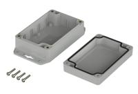 07611074-xm-110704-wl-7035 Bopla Euromas X Series Light Grey Polycarbonate Enclosure, IP66, IP68, IK07, Flanged, Light Grey Lid, 105 x 70 x 40mm