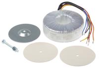 117-6059 RS PRO 2 x 115V ac, 2 x 24V ac Toroidal Transformer, 200VA, IEC 61558-2-6