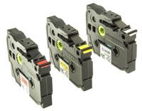 tze-31m3 Brother Black on Red, White, Yellow Label Printer Tape, 8 m Length, 12 mm Width