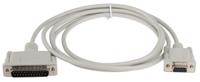 11014618-50 Roline Male 25 Pin D-sub to Female 9 Pin D-sub Serial Cable, 1.8m