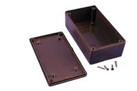 1591xxdsbk Hammond 1591 Series Black ABS Enclosure, IP54, Black Lid, 152 x 81 x 46mm