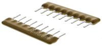4609x-101-331lf Bourns, 4600X 330Ω ±2% Bussed Resistor Array, 8 Resistors, 1.13W total, SIP, Through Hole