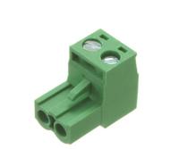 237-8442 RS PRO, 5mm Pitch, 2 Way, Pluggable Terminal Block, Plug, Free Hanging (In Line)
