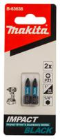 b-63638 Makita Hexagon Screwdriver Bit, PZ1 Tip, 25 mm Overall