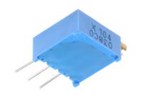 3296x-1-104lf 100kΩ, Through Hole Trimmer Potentiometer 0.5W Side Adjust Bourns, 3296