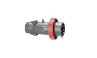 0-594-47 Legrand, Hypra IP67 Red 3P+E Industrial Power Plug, Rated At 63A, 415 V No