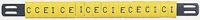 901-10640-906-4744-ye HellermannTyton Ovalgrip Slide On Cable Markers, Black on Yellow, Pre-printed "/", 1.8 → 6.3mm Cable, 901-10640