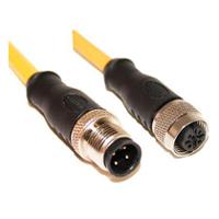 c4ac05m010 Mueller Electric Male 4 way Straight Male to Female 4 way Straight Female Sensor Actuator Cable, 10 m
