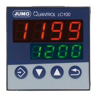 7020318-0000-23 Jumo QUANTROL PID Temperature Controller, 48 x 48mm 1 (Analogue) Input, 1 Output Relay, 110 → 240 V ac Supply