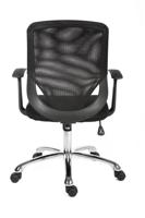 221-6328 RS PRO Black Fabric Executive Chair, 100kg Weight Capacity