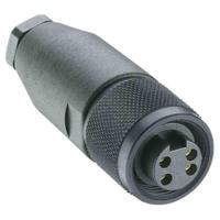 11219-rkc-409 Lumberg Automation Circular Connector, 4 Contacts, Cable, 7/8 in Connector, Socket, Female, IP67, RKC Series