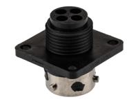utg0104sh Souriau Sunbank by Eaton Circular Connector, 4 Contacts, Flange, Standard Connector, Plug, Female, IP65, UTG Series