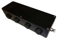cep237555pau CE-TEK CEP Series Black Polyester Junction Box, IP66, ATEX, 75 x 230 x 55mm