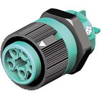 4605150536 Wieland RST Mini Series Mini Connector, 5-Pole, Female, 1-Way, Panel Mount, 16A, IP66, IP68, IP69