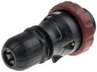 2193237 Scame IP66 Red Cable Mount 3P + N + E Power Connector Plug ATEX, IECEx, Rated At 32A, 346 → 415 V