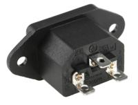 811-7207 RS PRO C14 Panel Mount IEC Connector Male, 10A, 250 V
