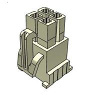 ipbd-02-d Samtec, IPBD Male Crimp Connector Housing, 4.19mm Pitch, 4 Way, 2 Row