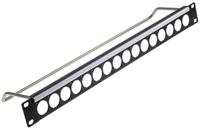 143-8919 XLR 16 Port Audio, Video Patch Panel, 1U Rack Height