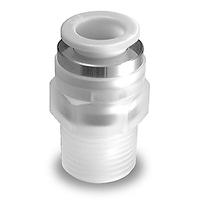 kph12-04 SMC KPH Series Male Connector, 12 mm to R 1/2, Threaded-to-Tube Connection Style, KPH12-04