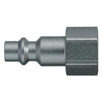 23sfiw13sxn Legris Nickel Plated Steel Female Pneumatic Quick Connect Coupling, BSPP 1/8 in Female Female Thread