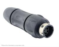 utgx1jc106p Souriau Sunbank by Eaton Circular Connector, 6 Contacts, In-Line, Standard Connector, Socket, Male, IP68, IP69K, UTGX