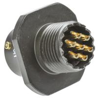 62gb-51t10-07sn Amphenol Limited, 62GB 7 Way Cable Mount MIL Spec Circular Connector Receptacle, Socket Contacts,Shell Size 10, Bayonet