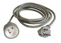 296-371 RS PRO 10m Type E - French Extension Lead, 250 V