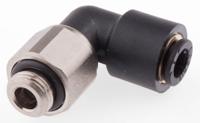 3189-06-10 Legris LF3000 Series Elbow Threaded Adaptor, G 1/8 Male to Push In 6 mm, Threaded-to-Tube Connection Style