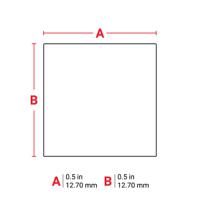 m6-7-423 Brady B-423 on White Label, 12.70 mm Width