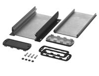 84308150hmt1-abph-800-0150-wl Bopla Alubos (Set) Series Black Aluminium General Purpose Enclosure, IP65, Flanged, Black Lid, 82 x 32 x 150mm
