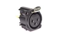 ac3fav-au-pre Amphenol Industrial Chassis Mount XLR Connector, Vertical, Female, IP40, 133 V, 3 Way, Gold over Nickel Plating