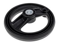 161-1984 RS PRO Black Glass-Fibre Reinforced Technopolymer Hand Wheel, 200mm diameter