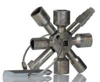 00-11-01 Knipex Diecast Zinc 17-way Control Cabinet Key