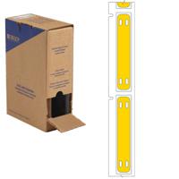 bm-10x60-7643-yl-l Brady B-7643 Black on Yellow Cable Labels, 10.00 mm Width, 60.00mm Label Length, 10mm Label Width