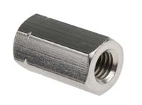 825-275 24mm Plain Stainless Steel Coupling Nut, M8, A2 304
