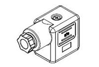 121023-0125 Molex 121023 2P+E DIN 43650 B DIN 43650 Solenoid Connector, 250 V ac, 300 V dc Voltage