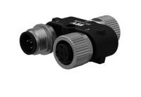 2tla020055r0600 ABB Circular Connector Adapter, M12 Connector, Female/Male, IP67, M12-3S Series