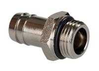 176-2036 RS PRO Hose Connector Hose Tail Adaptor, BSPP 1/2in 17mm ID, 5 MPa, 50 bar