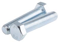 917-3034 RS PRO Bright Zinc Plated Steel, Hex Bolt, M16 x 75mm