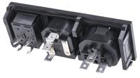 bzh11z000010 Bulgin C13, C14 Snap-In IEC Connector Socket, Plug, 10A, 250 V, Fuse Size 5 x 20mm